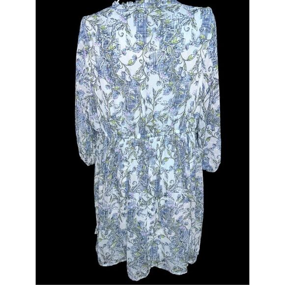 GREAT CONDITION WOMEN Beautiful  Torrid Mini‎ Clip Dot Front Keyhole Dress White - Picture 11 of 14